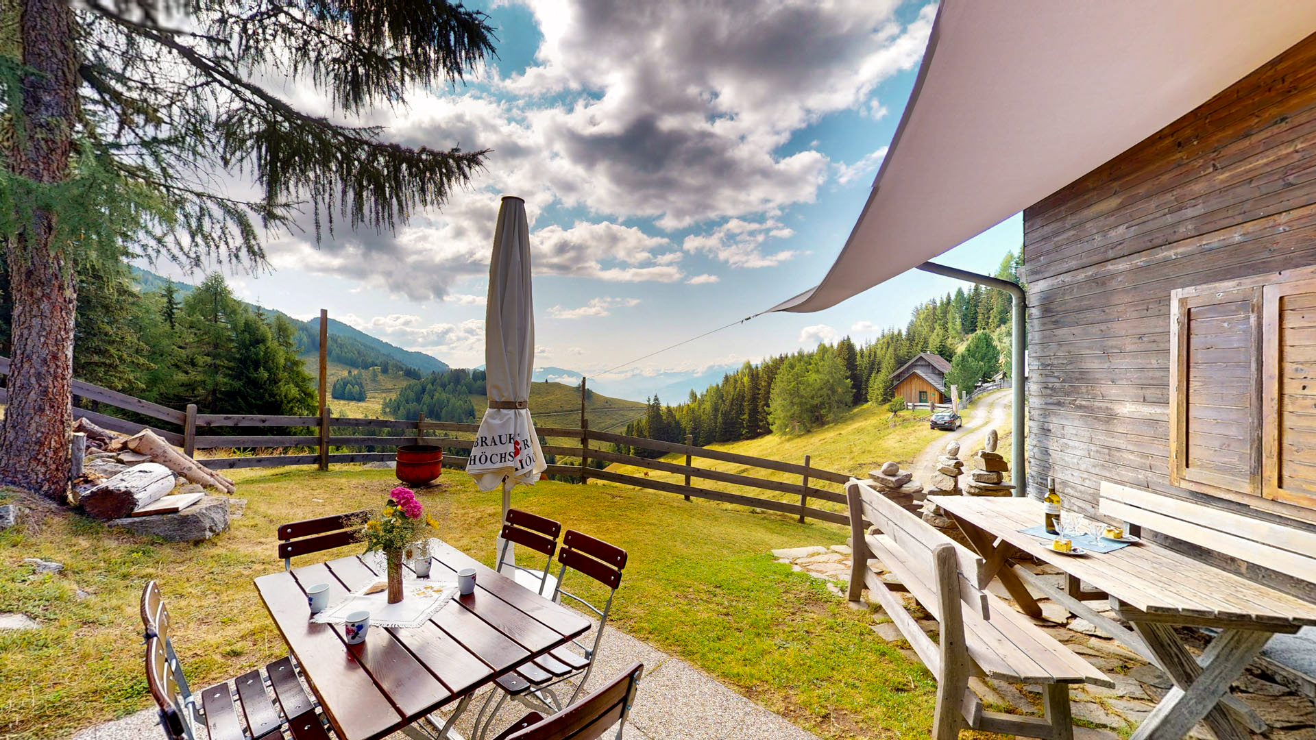 Goriacheralm Hütte Aussicht
