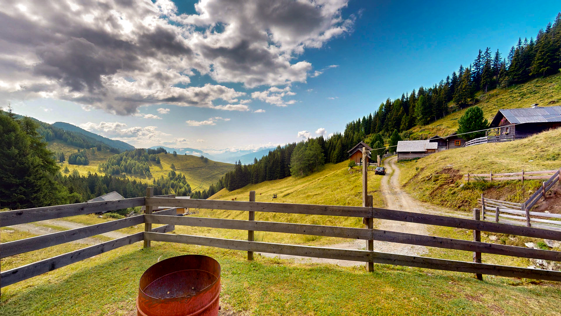 Goriacheralm Hütte Aussicht